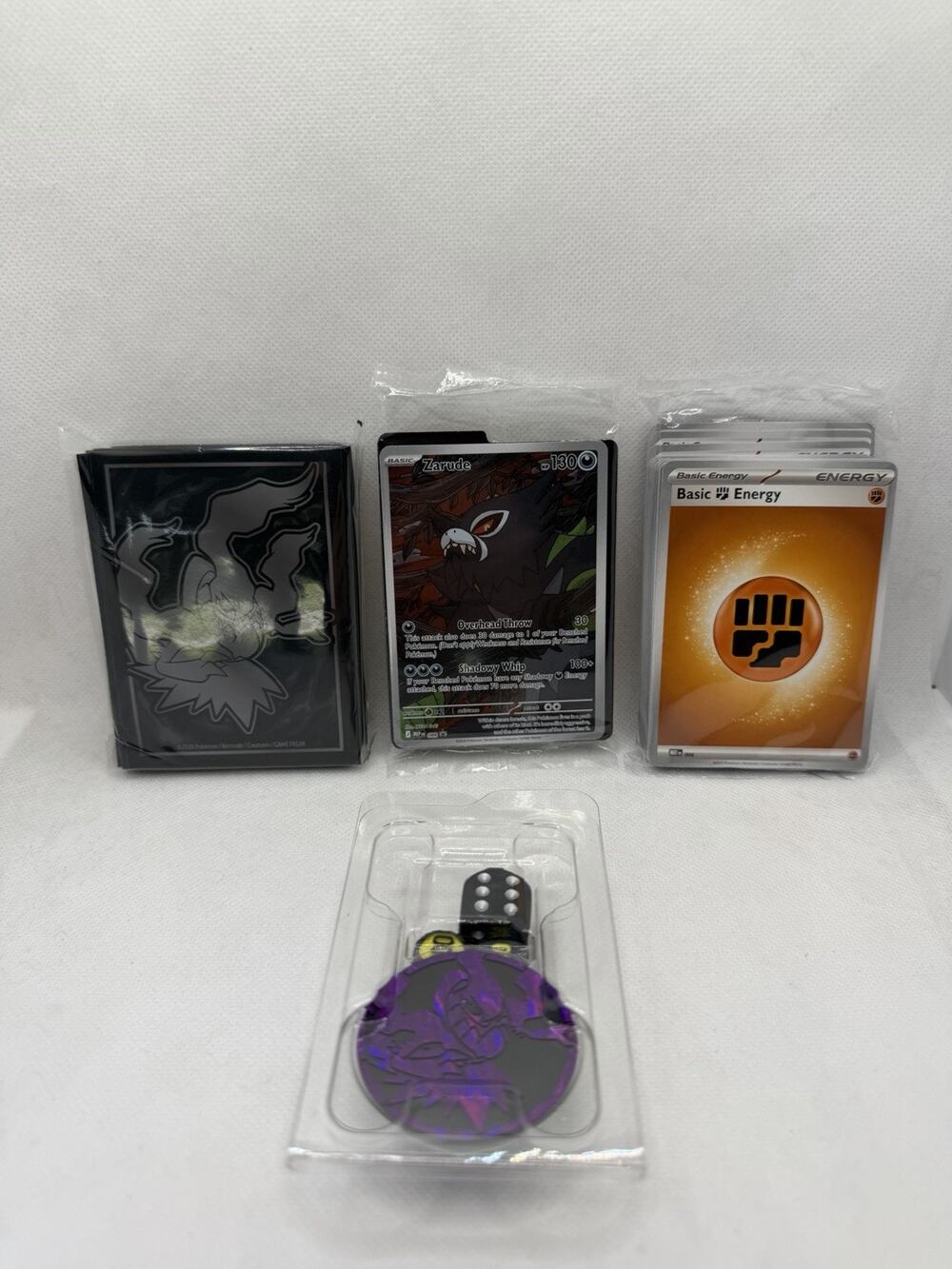 Pokemon Pitch Black Sealed Promo Card Zarude 088 Energy Sleeves Dice NM